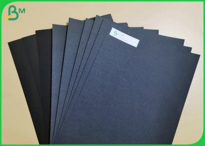 China Jumbo roll Coated 110g To 350g Double sides full Black Craft Paper board for sale