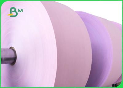 China 50gsm Pink NCR Paper Roll For Sales Contract High Brightness 70 × 80cm for sale