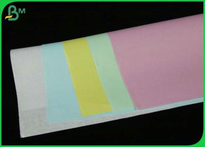 China 600mm Width 50g Carbonless Paper White Blue CB CFB CF Jumboll Roll for sale