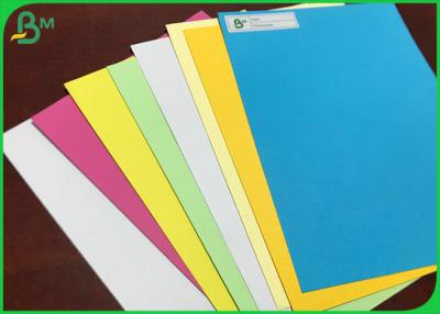 China Large Format Colored Origami Cardboard 180gsm Yellow / Blue Manila Paper Sheets for sale