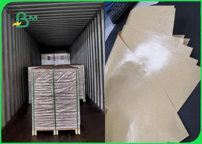 China 50g + 15gsm Brown Kraft PE Coated Sugar Packaging Paper 100% Food Safe for sale