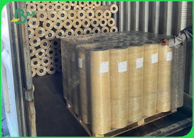China Small Roll Packaging Paper 60gsm 80gsm Brown Interleave Paper With 25kg/ Roll for sale