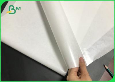 China Nahrungsmittelpackpapier 40gsm 60gsm 1 PET beschichtete riesige Rollen des weißen Kraftpapiers zu verkaufen