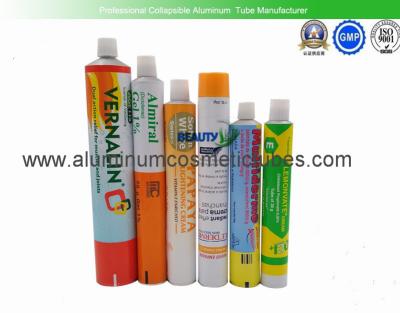 Chine Emballage en aluminium de tube de médecine, tube pliant recyclable en métal de crème corporelle à vendre