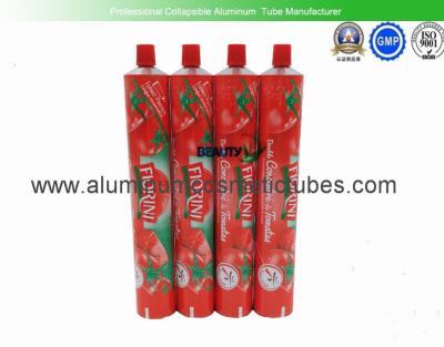 China envases del tubo del apretón de la salsa de tomate de tomate 150ml, tubos plegables de aluminio privados de aire en venta