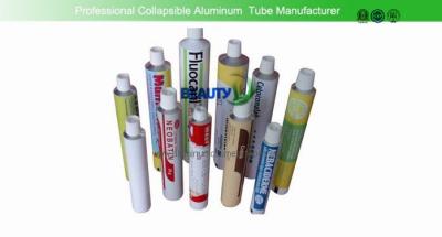 China 100mm Length Empty Aluminum Paint Tubes 20g Pharmaceutical Packaging Custom Logo for sale