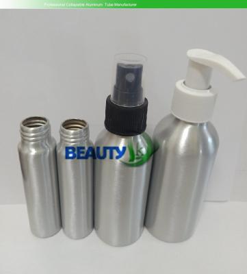 China Envases de aluminio cosméticos vacíos de encargo de las botellas de perfume con las bombas del espray en venta