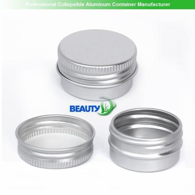 Chine pots en aluminium vides cosmétiques de crème corporelle de visage de soin de visage de l'emballage 15ml à vendre