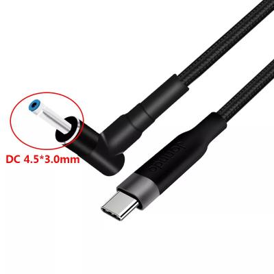 China 100W DC 4.5x3.0mm USB Type C PD DC 4530 Male Converter For Hp Notebook Charge for sale