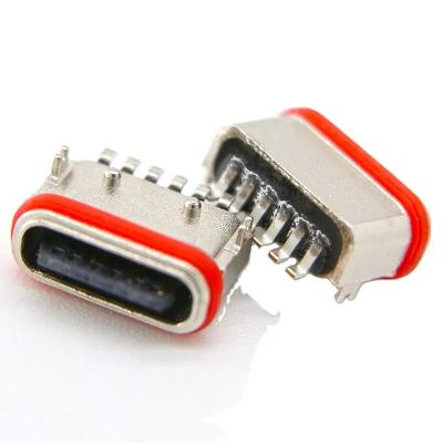China Female Horizontal SMT 6 Pin Connector USB3.0 USB3.1 For Charging for sale