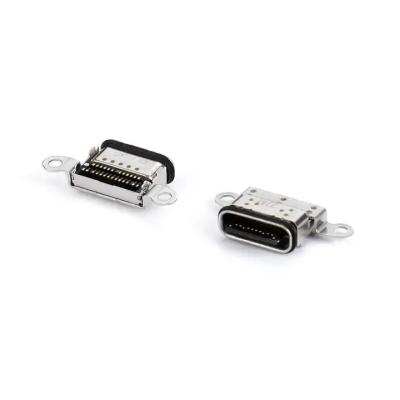 China SMT USB C Female Connector 24 Pin Double Row Waterproof IPX8 en venta