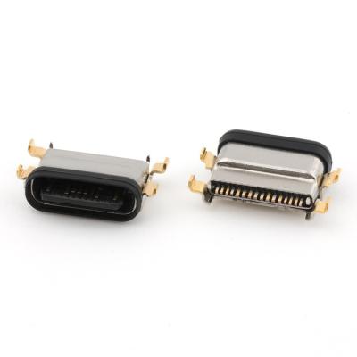 Cina USB C 16Pin Type C Female Connector Mid Mount 1.13mm IPX8 Waterproof With LIM in vendita