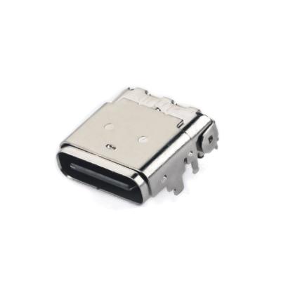 China 24PIN USB 3.1 Type C Female Hybrid Right-Angle Receptacle Connector for Phone Charging and Fast Data Transfer for sale