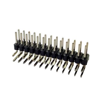 China PA9T Dual Single Row DIP 90 Degree Pin Connector Pin Header 1.27 Mm Pitch for sale