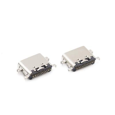 China 3.0 USB Type C Pcb Connector 3.1mm 16 Pin Mid Mount USB C Female Socket for sale