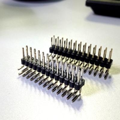 China 1.27mm Pitch Dual Row Pin Header for sale