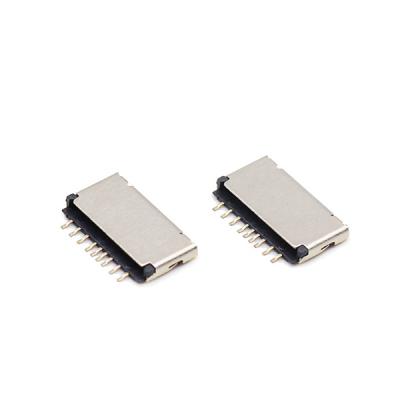 China Shorten Type UL94V-0 Micro SD Card Socket Middle Pin 1.5h TF Card Socket for sale
