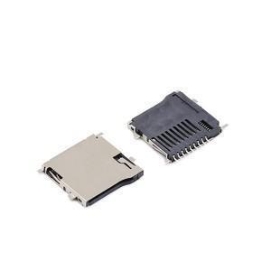 China 9p T Flash Card Memory Card Connectors Push Type 10000 Cycles for sale
