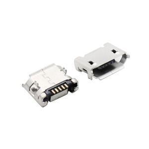 China LCP Micro Usb Female Connector Port 5 Pin 5.9mm Pitch With Edge for sale