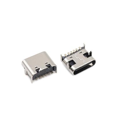 China Micro USB Type C Connectors 6 Pin SMD 3.1mm Female SMT for sale