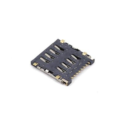 China 8P Micro SIM Card Socket Connector Flip Type Holder for sale
