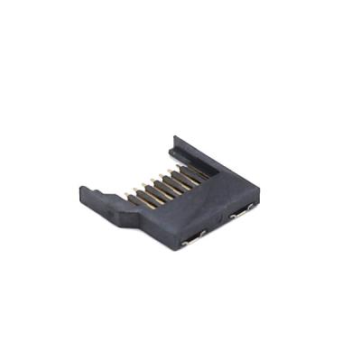 China Perno micro de destello de los conectores de tarjeta de memoria SD de T SMT 8 con Shell plástico lleno en venta