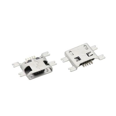 China Sink Type Panel Mount Micro USB Female Charging Socket Connector 1.17mm SMT for sale