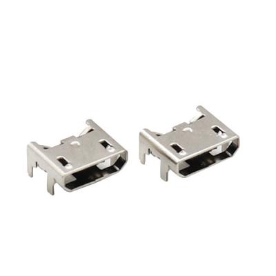 China UL94V-0 Micro USB Connectors 5 Pin Female Socket Legs Inserting Seat Jack Plate for sale