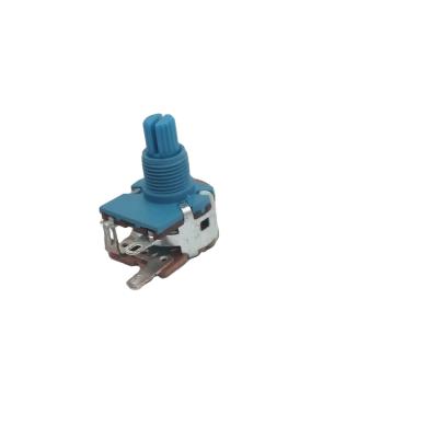 China 16mm B500k Rotary Type Potentiometer 200V with 9mm Actuator Length for sale