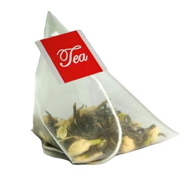 China empty nylon paper Corners Triangle tea bag private label pyramid tea bag for sale