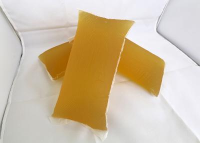China El caucho sintético del bolso expreso basó color amarillo transparente del pegamento adhesivo caliente del derretimiento en venta