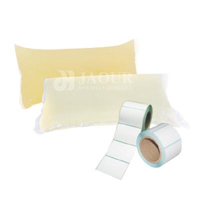 China El caucho de papel termal de las etiquetas basó el derretimiento caliente sólido blanco y claro PSA en venta