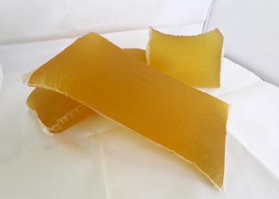 China Logistic Labels Hot Melt PSA Adhesive Good Bonding Yellow Transparent Color for sale