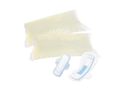 China Sanitary Napkin Positioning Hot Melt PSA Adhesive Pillow Shape for sale