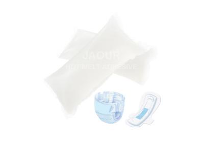 China Pillow Shape Solid Hot Melt Glue Adhesive For Adult Open Type Diapers for sale
