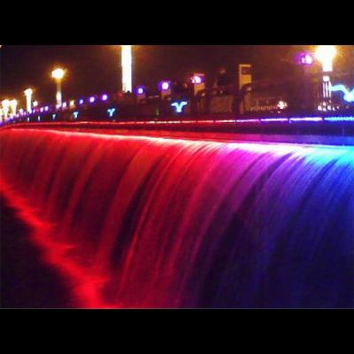 China Special LED Lighting Wide Outdoor Water Fall Fountain for sale
