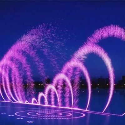 Китай Смесь Змеи Многоцветный светодиодный свет 3D Свингальный сад Танцующий фонтан продается