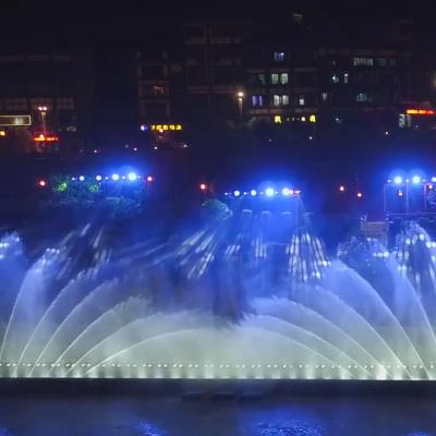 China large outdoor floating music dancing fountain program musical fountain equipment Te koop