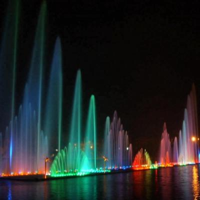 China Floating Water Lake Fountains Musical Control System for sale
