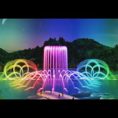 China Outdoor Lighting Large Music Dancing Fountain Music Control for sale