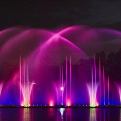 China DMX Control Modern Floating Fountain With Computer Programmer for sale