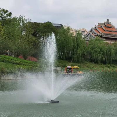 China Round Small Musical Dancing Floating Portable Decor Water Fountain For Lake for sale