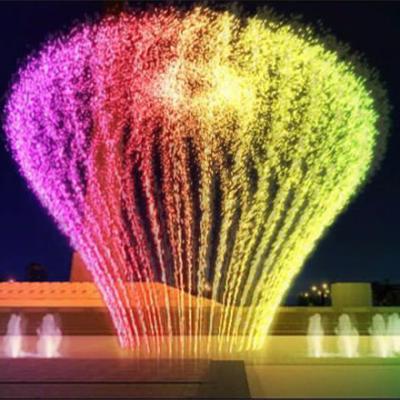 China Candle light garden type music dancing floor dry fountain for sale