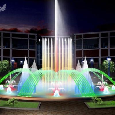 China decorative program control fountains dancing water fountain Te koop