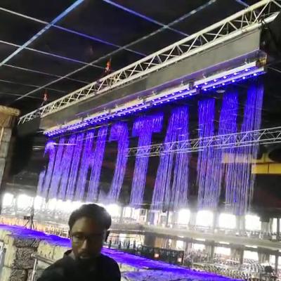 China Multimedia Control Digital Water Curtain Graphic Waterfall Water Fountain for sale