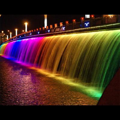 China Hotel Color Changing Modern Outdoor Waterfall Fountains for sale