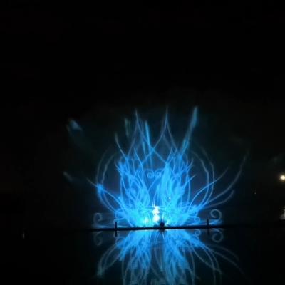China 5D Laser Music Dancing Water Movie Screen Water Fountain Projector for sale