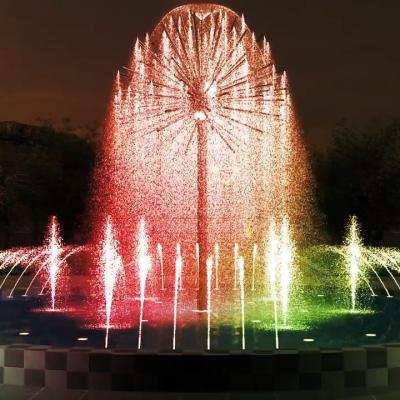 China High Spray Dandelion Water Fountain With LED Waterproof Lights for sale