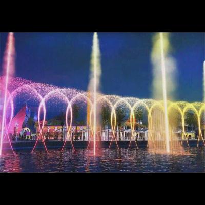 Cina Grandi fontane d'acqua all'aperto 3D Digital Swing Nozzle in vendita