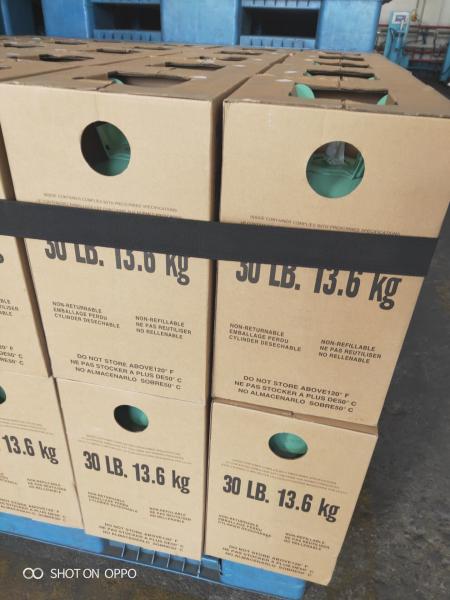 Quality 30 Lb/50lb Refrigerant Gas R134A 99.9% Purity Made in China for sale